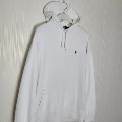 100_ポロ フード付きTシャツ 白 ラルフローレン Classic