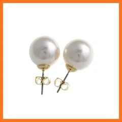 【新品】 一粒 パールピアス イヤリング 14mm 16mm 大粒 シンプル 冠婚葬祭 結婚式 二次会 卒業式 入学式 チタンポスト レディース アクセサリー p14-7a-p-14-whg 0