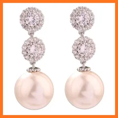 【新品】 YDSURE パール 揺れるピアス イヤリング ダイヤモンドピアス レディースピアス レディース 人気 金属アレルギー対応 リング ピアス 18金 イヤリング シルバー925 ピアス 0