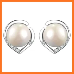 【新品】 Mare(マーレ) パール ピアス レディース 人気 シンプル 一粒 シルバー925 アクセサリー ジルコニア プレゼント 誕生日 金属アレルギー 結婚式 パーティ 女性 (シルバー) 0