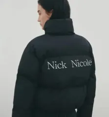 新品) NICK&NICOLE ボリュームパファー ショートダウン ブラック M