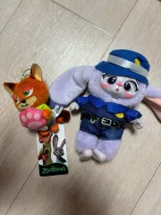 新品まとめ売り) ズートピア ニック ジュディ ぬいぐるみキーホルダー
