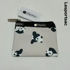 新品☆Lesportsac レスポートサック☆パンダちゃん コインケース 小物入れ ジップポーチ 1
