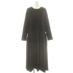 アーバンリサーチ URBAN RESEARCH ドッキングバルーンワンピース マキシ ロング 長袖 F 黒 ブラック /AT ■OS