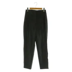 ザラ ZARA フェイクレザー パンツ テーパード USA S ブラック /MY ■OS