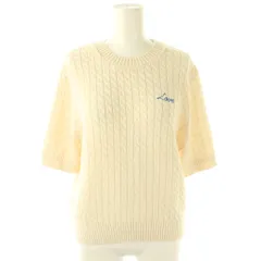 ザラ ZARA キッズ 刺繍 半袖 ケーブルニット セーター プルオーバー 164cm アイボリー /CX ■OS