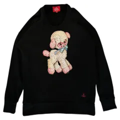 Vivienne Westwood RED LABEL(ヴィヴィアンウエストウッドレッドレーベル) Sheep Print Crew Neck Sweatshirt 羊 プリント クルーネック スウェット 17-12-331004 00 ブラック