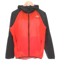 ザノースフェイス THE NORTH FACE スワローテールベントフーディ Swallow Tail Vent Hoodie ナイロンジャケット ジップアップ ロゴ L オレンジ 黒 ブラック NP71973 /GV