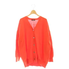 ジャーナルスタンダード JOURNAL STANDARD 23AW ハイツイストコットンビッグバルーン カーディガン ニット Vネック 赤 レッド /AT ■OS