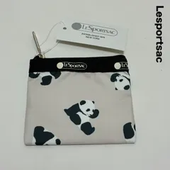 新品☆Lesportsac レスポートサック☆パンダちゃん コインケース 小物入れ ジップポーチ 2
