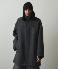 steven alan KNIT FLEC HALF BALMACAAN COAT S スティーブンアラン ハーフバルマカーンコート LANNIFICIO ROMA