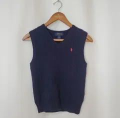 ポロ キッズ S(8Y) ケーブルニット ベスト