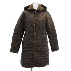 ラベンハム LAVENHAM キルティングコート ジャケット アウター フード付き 36 茶 ブラウン /NR ■OS