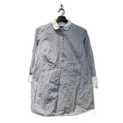 ポールスミス ブラック Paul Smith BLACK ストライプシャツ コットン 長袖 38 青 ブルー ■FY