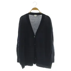 アーバンリサーチ ドアーズ URBAN RESEARCH DOORS 23AW Vネックニットカーディガン 長袖 オーバーサイズ ウール M ネイビー /MY ■OS