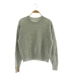 アニヤハインドマーチ ANYA HINDMARCH × ユニクロ UNIQLO プレミアムラムクルーネックセーター ニット 長袖 S グレー /MY ■OS