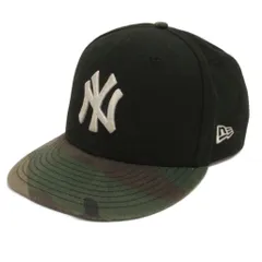 ニューエラ NEW ERA 9FIFTY ニューヨーク ヤンキース キャップ スナップバック カモフラ カーキ ブラック 帽子