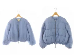 マウジー MOUSSY 23AW カポックボンバー KAPOK BOMBER ジャケット ブルゾン フルジップ 1 S 青 ブルー /YQ ■OS ■SH
