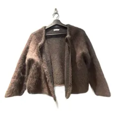 アナトリエ ANATELIER シャギーニットカーディガン アンゴラ混 長袖 .38 グレー ■FY