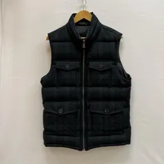 バーバリーブラックレーベル リバーシブル チェック ダウンベスト ブラックウォッチ メンズ L ISItems【USED】【古着】【中古】50151719