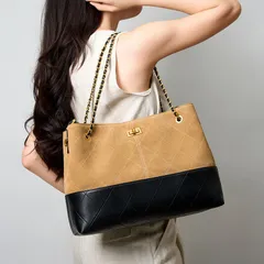 ショルダーバッグ レザー チェーンストラップ 大容量 通勤 高級感 レディース