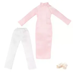 【中古】ドールアクセサリー 1/12 ピコニーモ用 アオザイセット(ピンク)