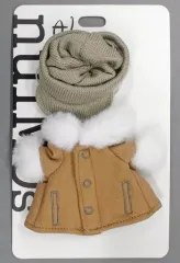 【中古】ぬいぐるみ ムートン風コート＆キャスケット(キャメル) ぬいぐるみ専用コスチューム 「ディズニー」 ディズニーストア限定