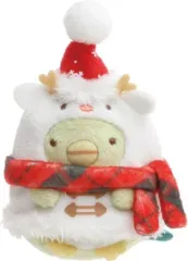 【中古】ぬいぐるみ ぺんぎん?(2021) てのりぬいぐるみ クリスマスver. 「すみっコぐらし」