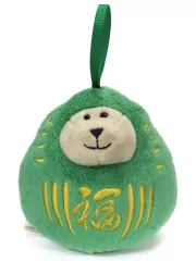 【中古】ぬいぐるみ ベアリスタ だるまグリーン miniぬいぐるみ「スターバックスコーヒー」 2020年ニューイヤープロモーション限定