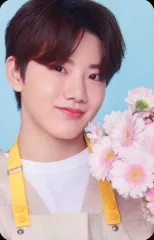 【中古】コレクションカード(男性) TREASURE/ジュンギュ/背景水色/「BLOOMING TREASURE」TOP LOADER KIT 封入フォトカード