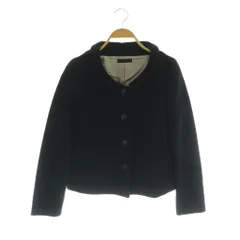 ドゥーズィエムクラス DEUXIEME CLASSE ラメジャケット ショートコート ウール ネイビー /MY ■OS