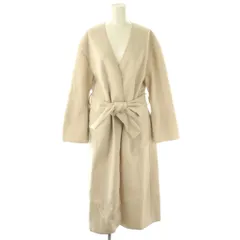 フレイアイディー FRAY I.D ロングコート ノーカラーコート アウター F ベージュ /DF ■OS