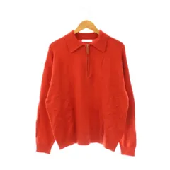 フリークスストア FREAKS STORE ハーフジッププルオーバーニット セーター オーバーサイズ M レッド 赤 /CX ■OS ■SH