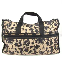レスポートサック ボストンバッグ ショルダーバッグ 2way 花柄 鞄 カバン ブランド レディース ブラウン LeSportsac 【中古】