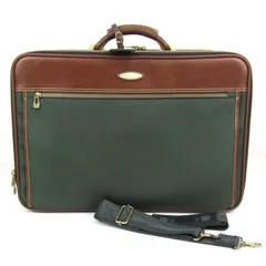 サムソナイト ビジネスバッグ 2way ブリーフケース ガーメントケース 鞄 カバン ブランド メンズ グリーン Samsonite 【中古】