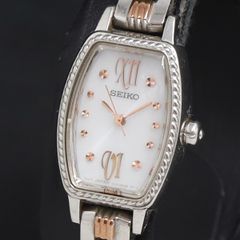 希少】SEIKO セイコーレディース腕時計 V117-0ED0 純正ベルト - メルカリ