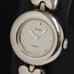 세이코 알바 V232-0230 QZ 미러 문자판 여성 시계 KRH 2000000 NSK
