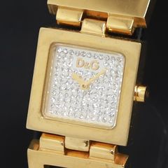 D&G ドルチェアンドガッバーナ レディース 腕時計 ゴールド 電池新品