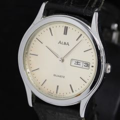 R6-5531 ALBA V801-5240 クォーツ 腕時計 スクエア - メルカリ