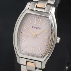 ソーラー シチズン ウィッカ E031-S085667 ピンク文字盤 レディース腕時計 2000000 NSK KRK