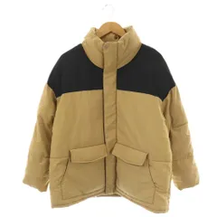 ニコアンド Niko and.. 中綿ジャケット 総裏地 M ベージュ ブラック /DO ■OS