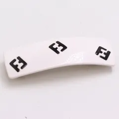 フェンディ バレッタ ホワイト/ブラック/ゴールド ブランド 小物 ヘアアクセサリー 2000000 NSK IKE