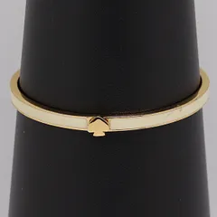 良品 ケイトスペード バングル ブレスレット ホワイト/ゴールド アクセサリー ジュエリー 2000000 NSK IKE