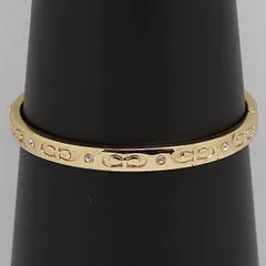 良品 コーチ バングル ゴールド 石付 アクセサリー ジュエリー 2000000 NSK IKE