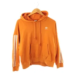 アディダスオリジナルス adidas originals スリーストライプパーカー M オレンジ ホワイト /DO ■OS