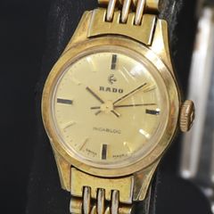 RADO レディース 手巻き ゴールド スクエア 稼働 ヴィンテージ 極小