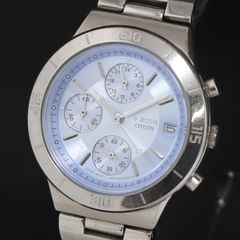 セイコー ソーラー V175-0AJ0 ルキア クロノ デイト シルバー文字盤