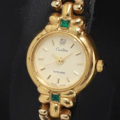 稼働 アニエスベー V701-6190 QZ シルバー文字盤 レディース腕時計 KRH