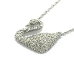 SWAROVSKI(スワロフスキー) ネックレス美品  - シルバー 白鳥