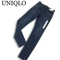 【新品 未使用】 UNIQLO ユニクロ USED加工★ ウルトラ ストレッチ スキニーフィット デニム パンツ ジーンズ Sz.30 メンズ